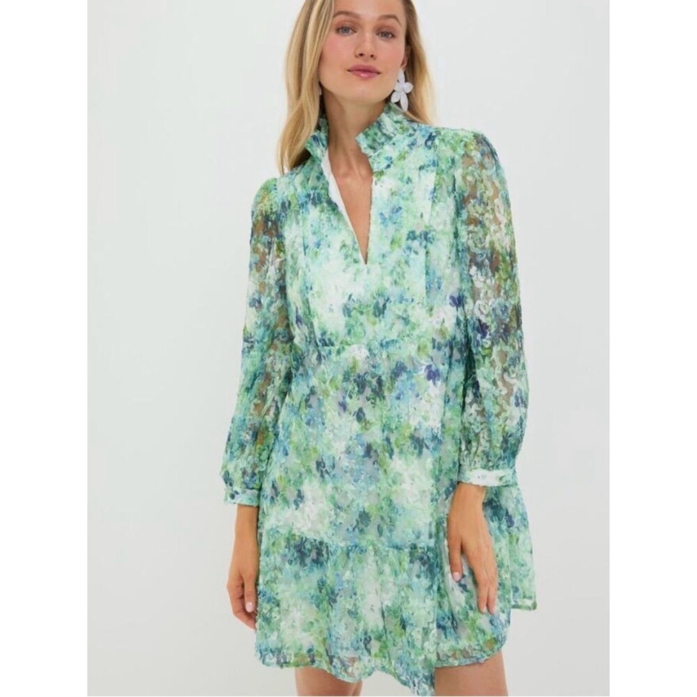 TUCKERNUCK Water Lilies Organza Palmerston Dress Size XS NWT